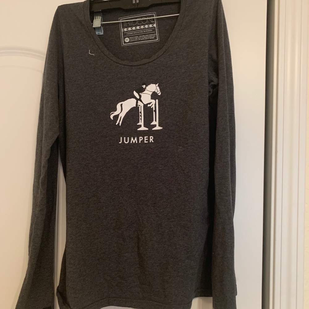 Irideon long sleeve grey graffic tee